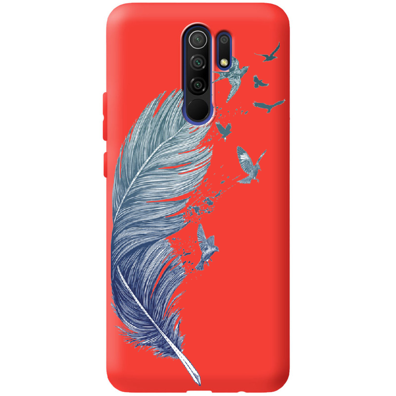 Чехол BoxFace Xiaomi Redmi 9 Feather Красный силикон (40233-cc38-41139)