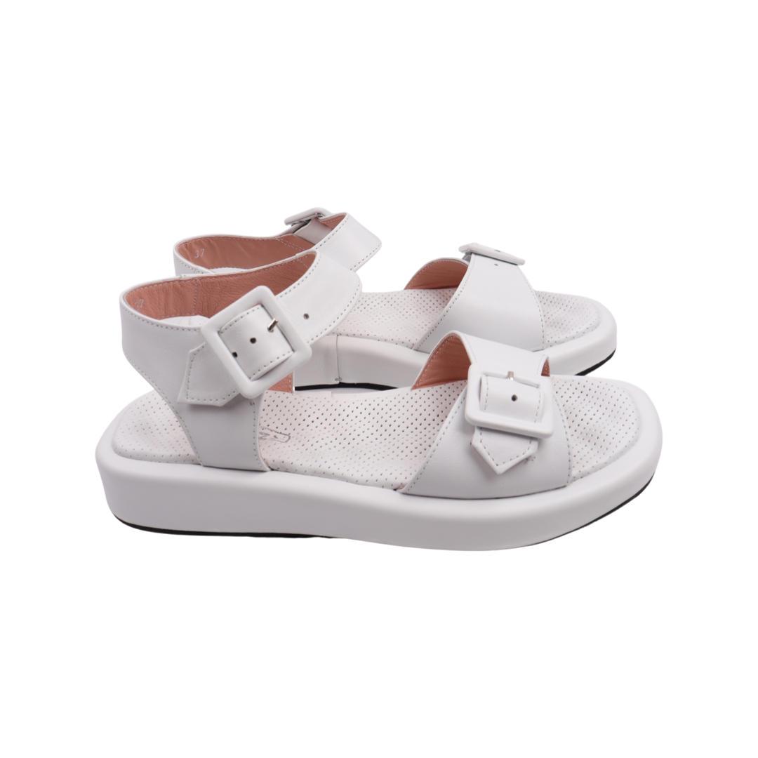 Босоножки женские Phany из кожи р. 38 Белый (261-22/23LBC)