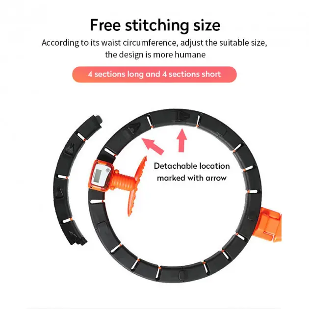 Розумний масажний обруч Hula Hoop TV Shop Чорний (0804224211) - фото 4 Розумний масажний обруч Hula Hoop TV Shop Чорний (0804224211) - фото 4