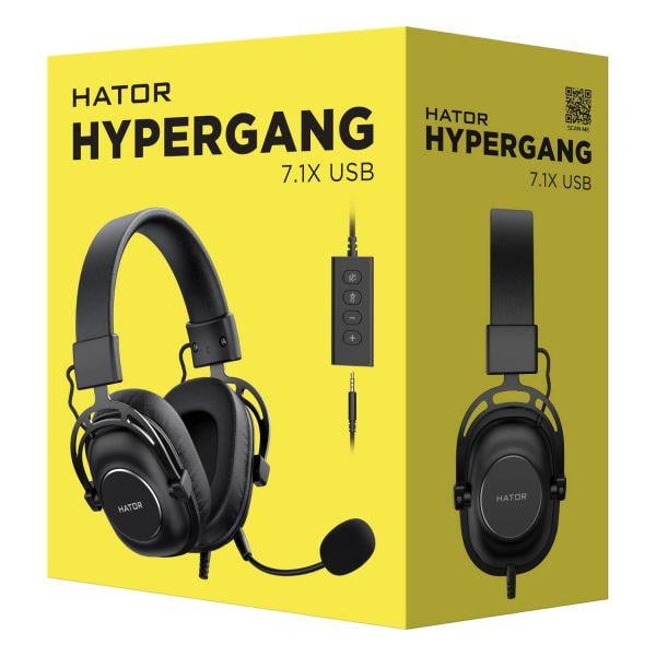 Наушники Hator Hypergang 7.1X USB Black (HTA-844) - фото 5