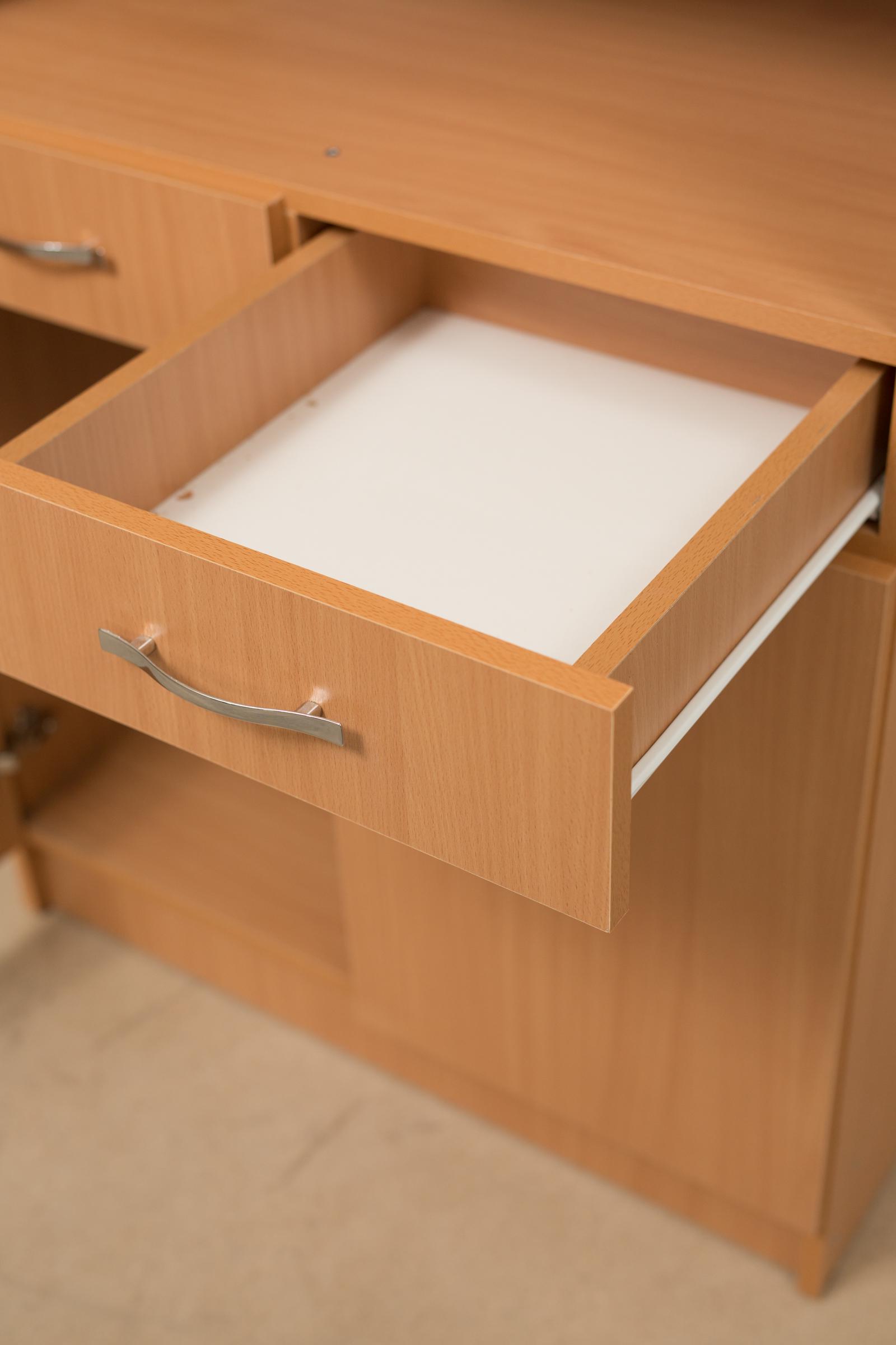 Шафа для документів Goydalka напівзакрита 2-х дверна з 2-ма шухлядами Goydalka з ЛДСП/кромка ПВХ 800х450х1800 мм Бук (42412) - фото 4 Шафа для документів Goydalka напівзакрита 2-х дверна з 2-ма шухлядами Goydalka з ЛДСП/кромка ПВХ 800х450х1800 мм Бук (42412) - фото 4