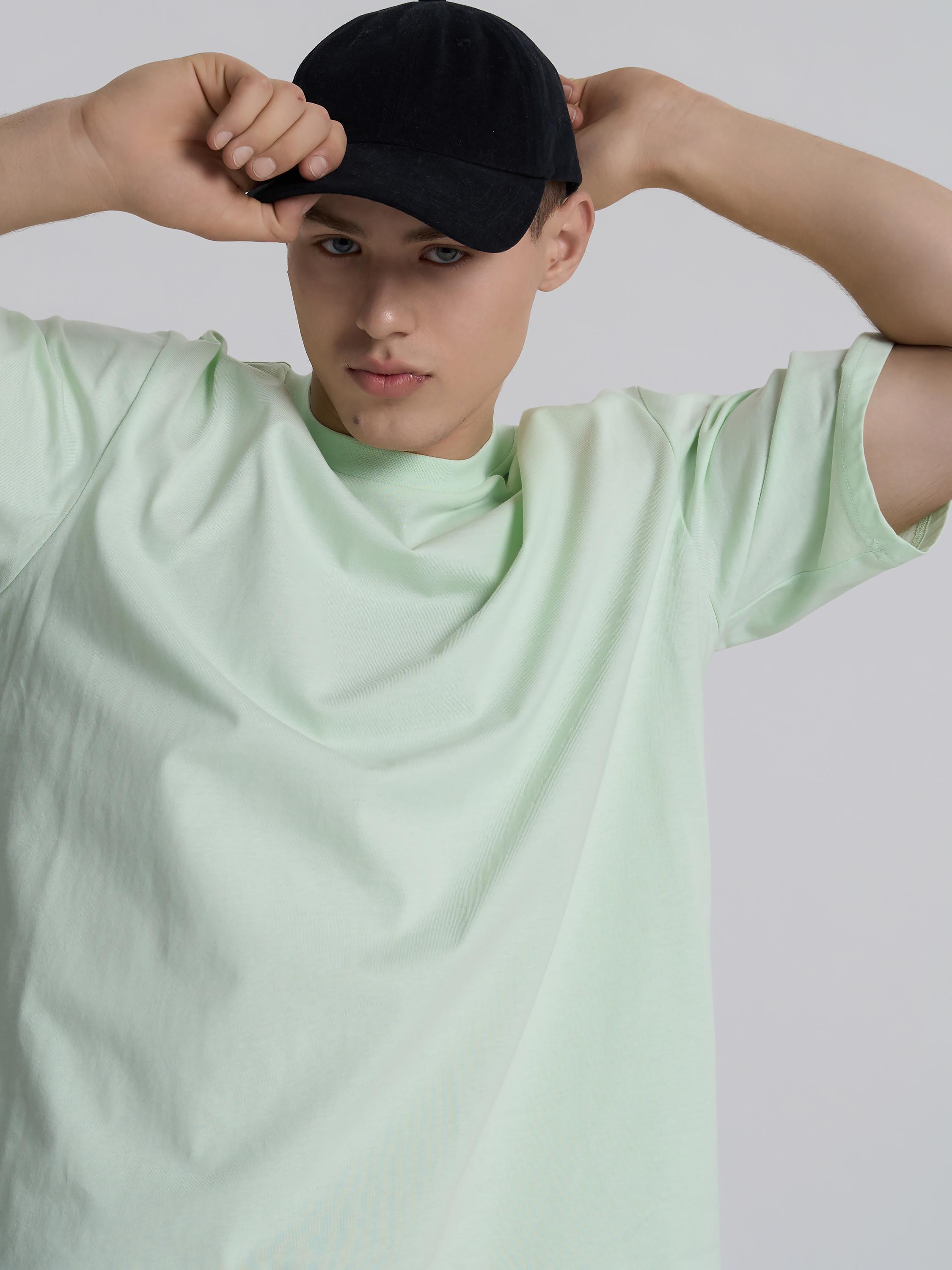 Футболка мужская ROZA 230926 L Светло-зеленый (4824005722356) - фото 5 Футболка мужская ROZA 230926 L Светло-зеленый (4824005722356) - фото 5