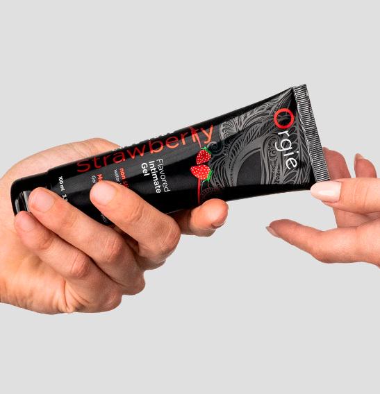 Лубрикант съедобный Orgie LUBE TUBE клубника 100 мл - фото 3