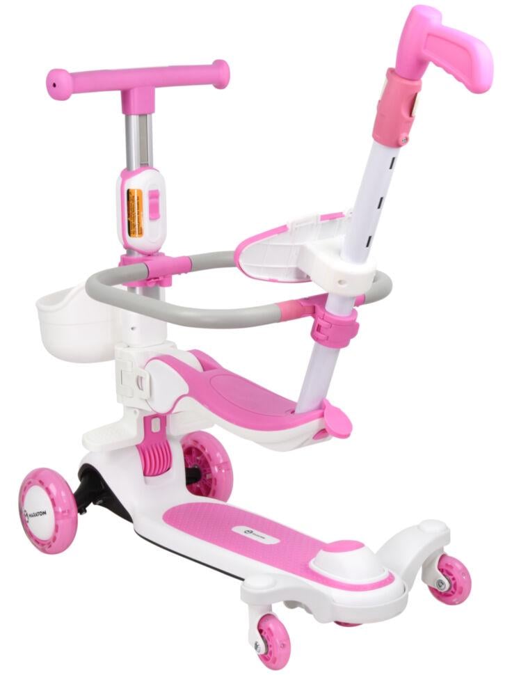 Самокат детский Maraton 3in1 Candy Розовый - фото 2 Самокат детский Maraton 3in1 Candy Розовый - фото 2