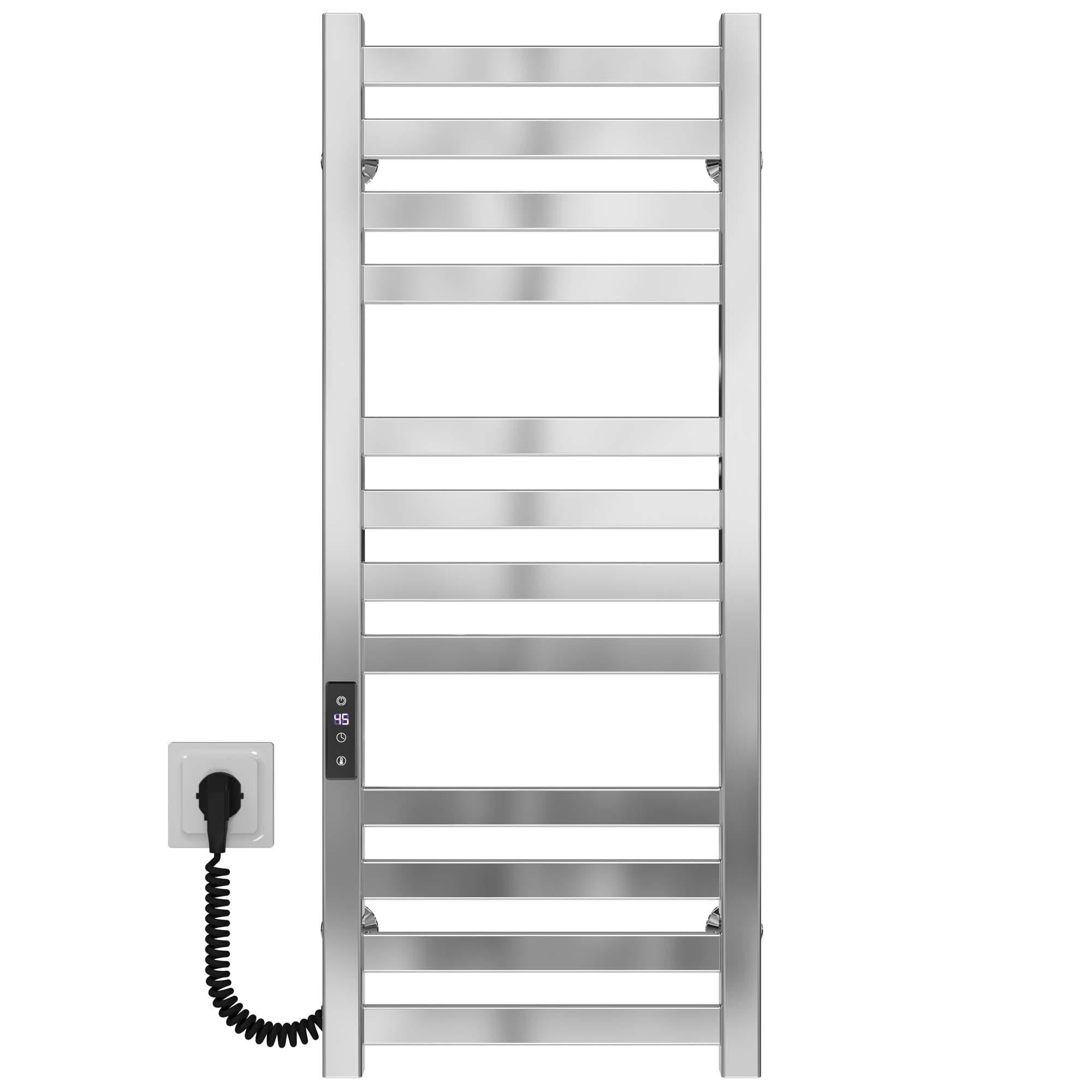 Полотенцесушитель электрический Deffi Magnus П12 JD04 левое подключение нержавеющая сталь 200х800 мм Хром (A.MA.80.20.12.E.C.L.2)