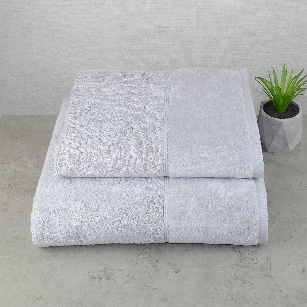 Набор полотенец GM Textile Milado 50x90/70x140 см 2 шт. Серый