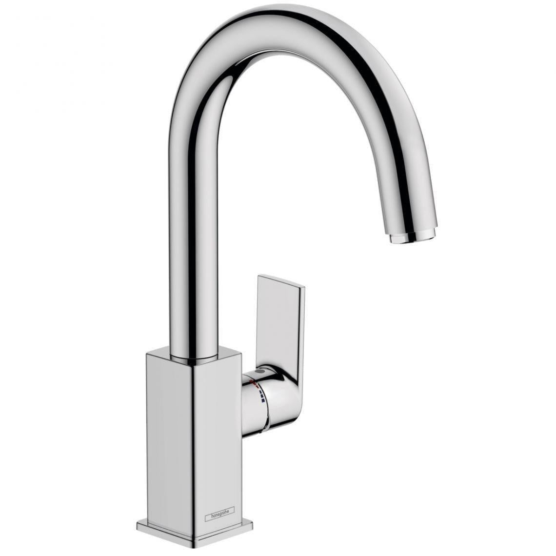 Смеситель для раковины Hansgrohe Vernis Shape 200 с донным клапаном pop-up Хромированный (71564000) Смеситель для раковины Hansgrohe Vernis Shape 200 с донным клапаном pop-up Хромированный (71564000)