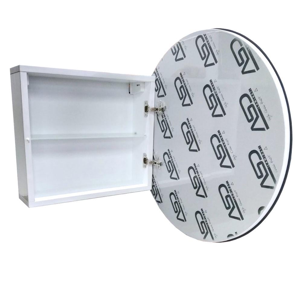 Дзеркальна шафа для ванної кімнати The MIX Plastic У-5.1 з led підсвічуванням (2386) - фото 7