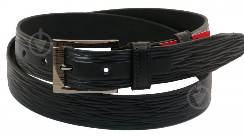 Кожаный ремень Skipper 110-130 x 3.3 см Черный (1034-33)