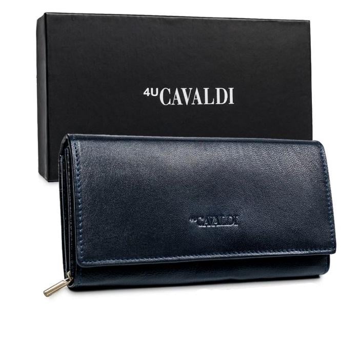 Кошелек женский кожаный 4U CAVALDI RD-12-GCL-7338 Темно-синий