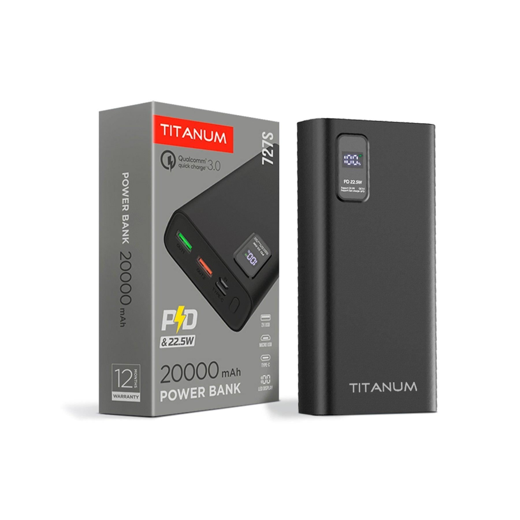Повербанк Videx Titanum TPB727S
