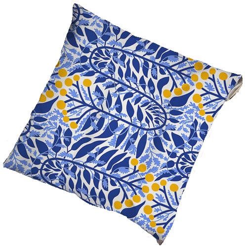 Подушка на стул с завязками Presentville Калина Стилизация 40x40x4 см (PZ_23F027)