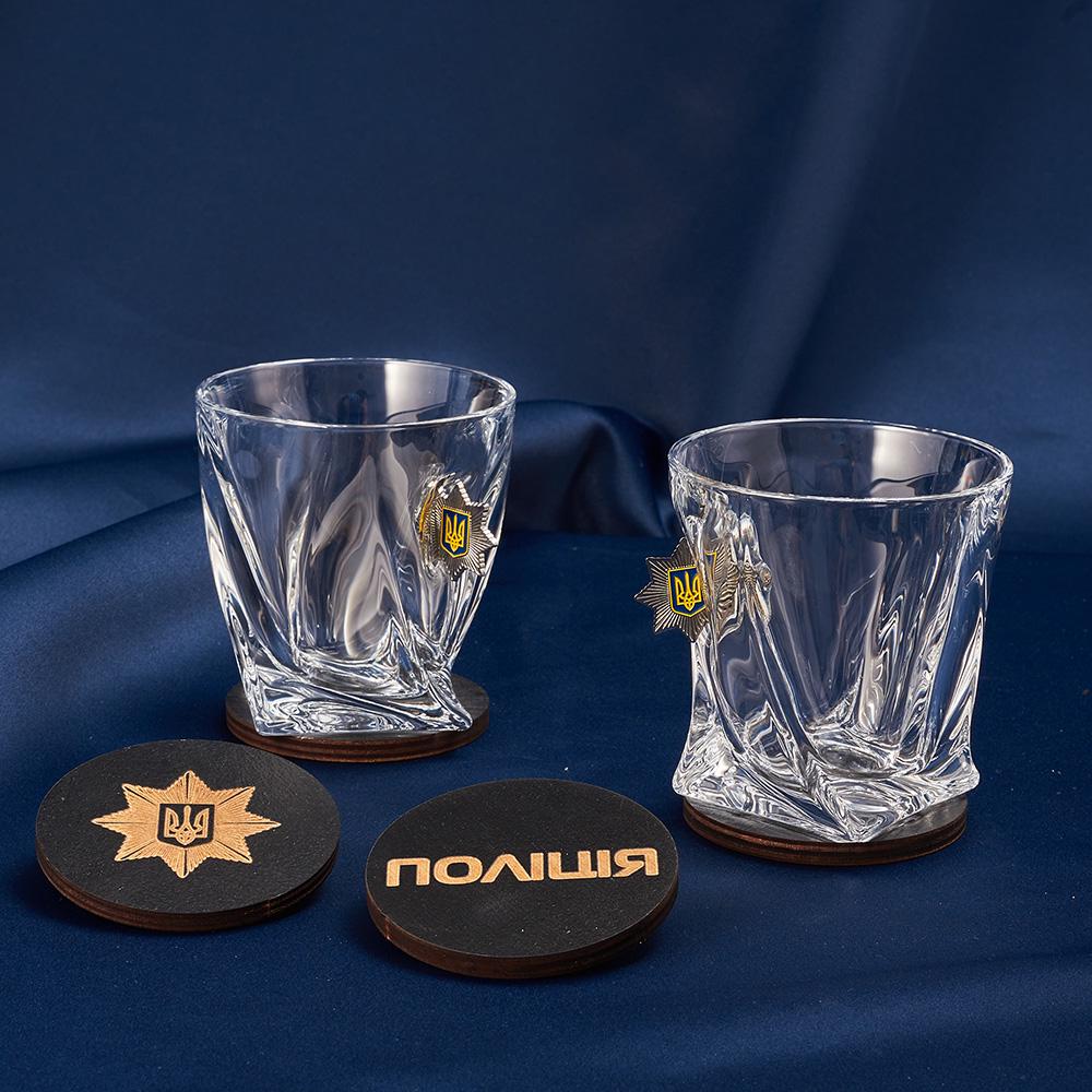 Подарочный набор рюмок с шевроном Полиция большой (28420151) - фото 8 Подарочный набор рюмок с шевроном Полиция большой (28420151) - фото 8