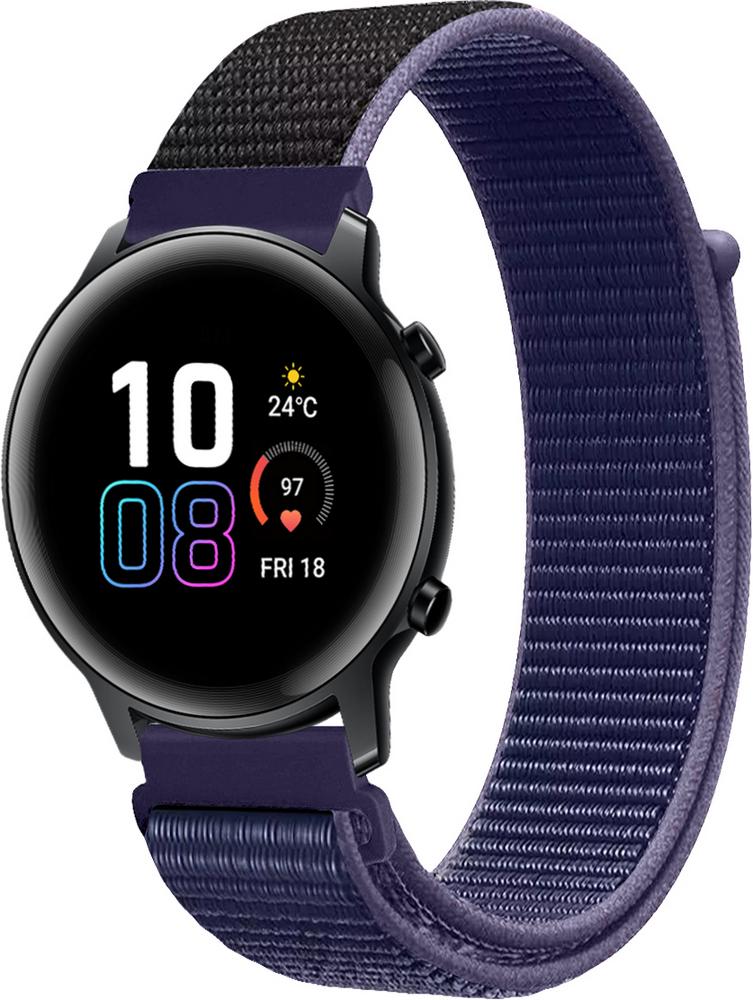 Ремінець нейлоновий Sport Loop для Honor Magic Watch 2 42 мм Midnight Blue (15778-4D)