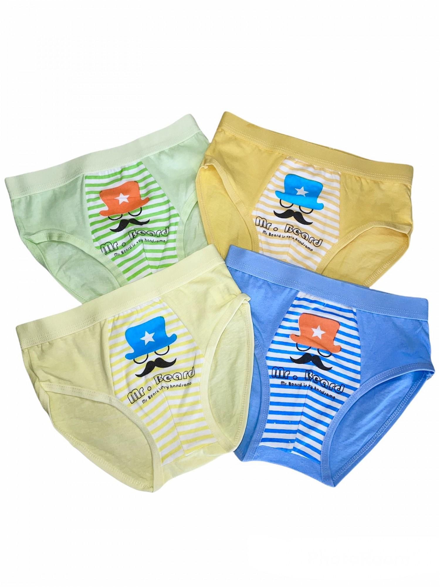 Труси для хлопчика вуса 110 см 4 шт. Різнокольоровий (24184603)