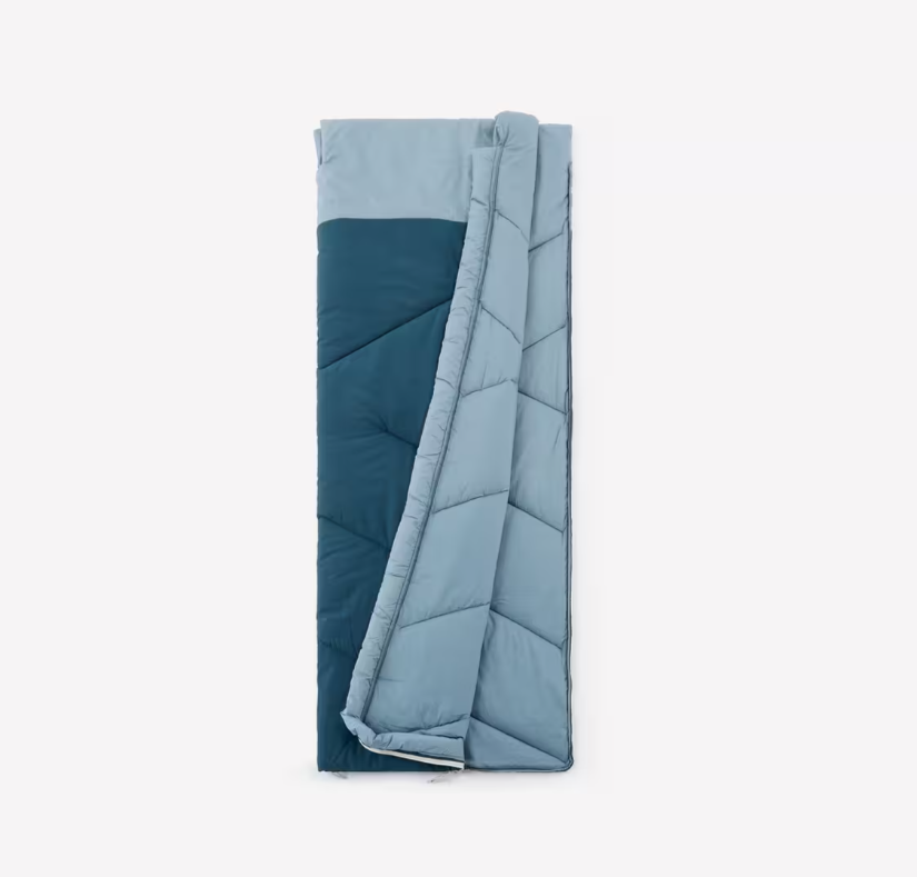 Мішок спальний Quechua для кемпінгу 200x80 см Синій