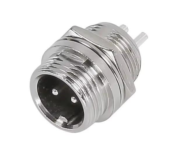 Разъем соединительный цилиндрический GX12-12M-2B 2 pin штекер (2823895200) Разъем соединительный цилиндрический GX12-12M-2B 2 pin штекер (2823895200)