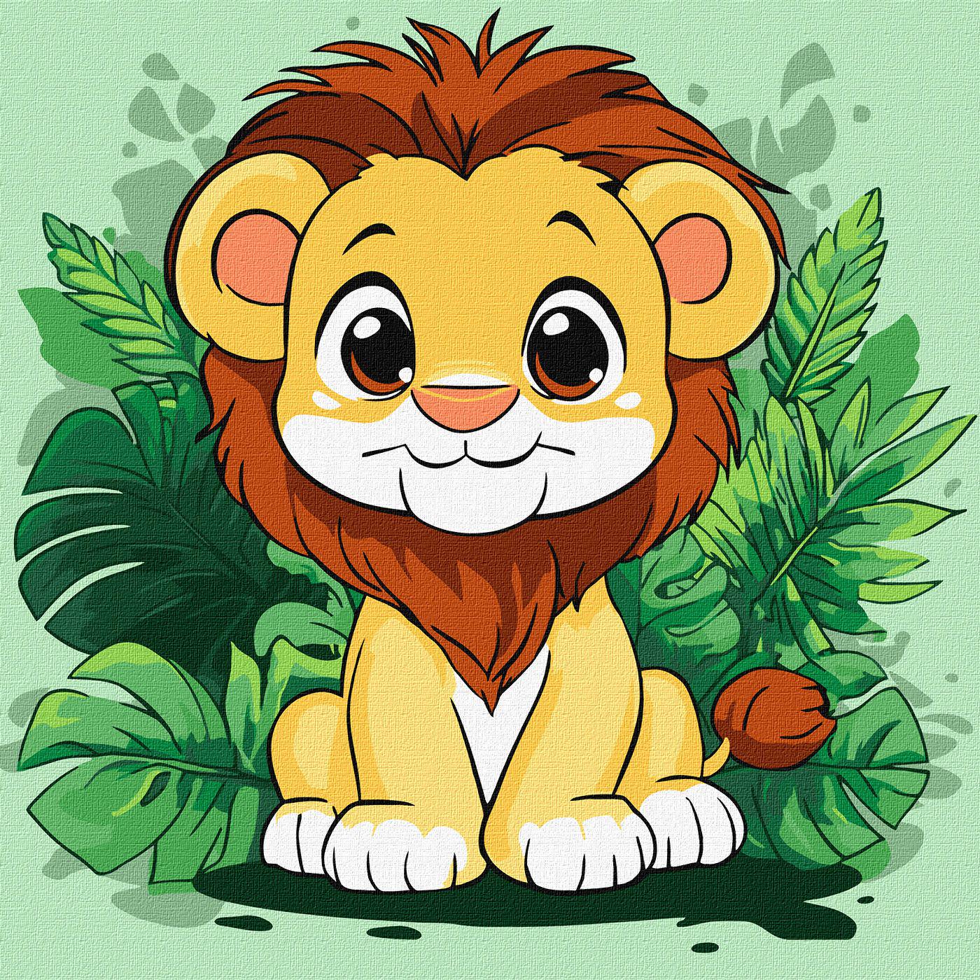 Набір для розпису по номерах Ideyka 5+ Веселе левеня КНО1272 30x30 см (MTT-201122) - фото 1 Набір для розпису по номерах Ideyka 5+ Веселе левеня КНО1272 30x30 см (MTT-201122) - фото 1