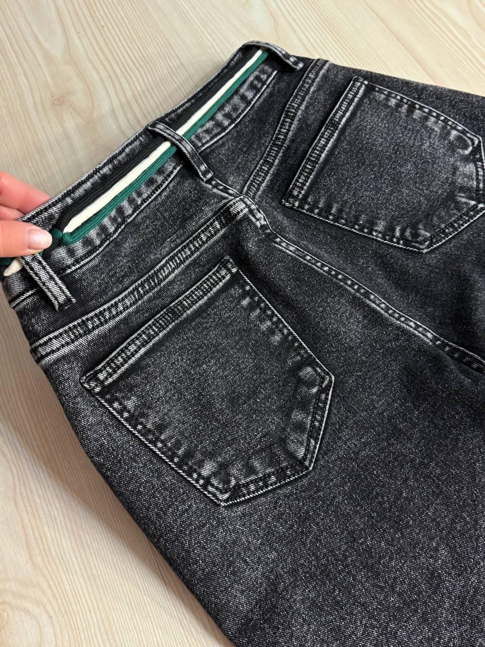 Джинси жіночі Vanver 82107 утеплені на флісі палаццо прямі р. 32 Чорний (5604) - фото 8