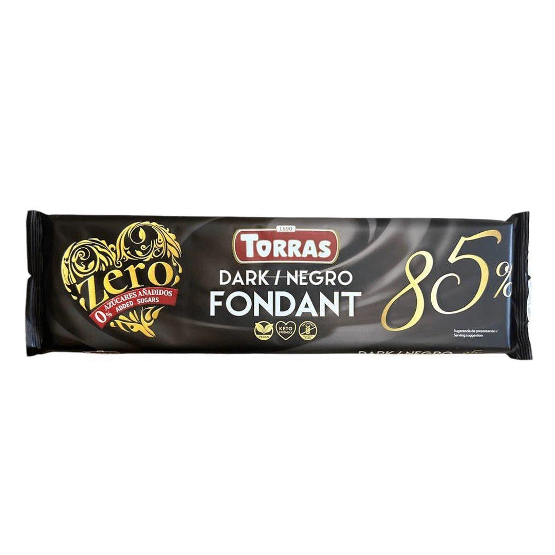 Шоколад чорний TORRAS 1369 без цукру Fondand Dark 85% 250 г (13352554)