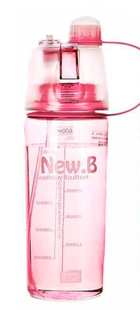 Бутылка NewB 600мл рожевий