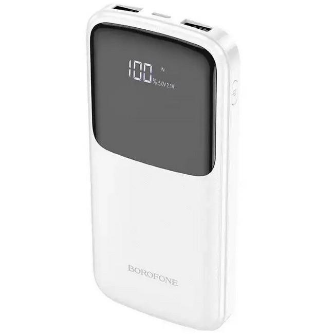 Повербанк Borofone 10000 mAh 2 USB White (19077)
