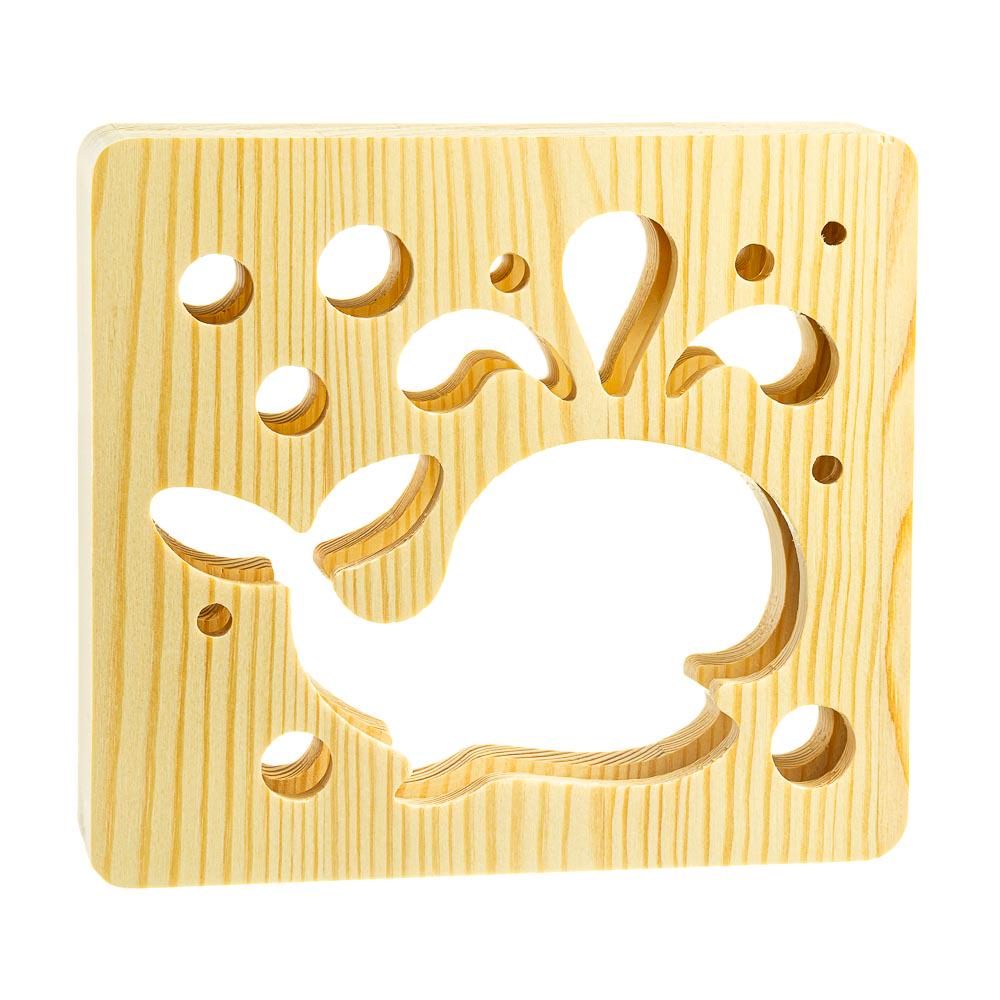 Светильник-ночник ArtEco Light Кит из дерева LED SMART свет (1020437)