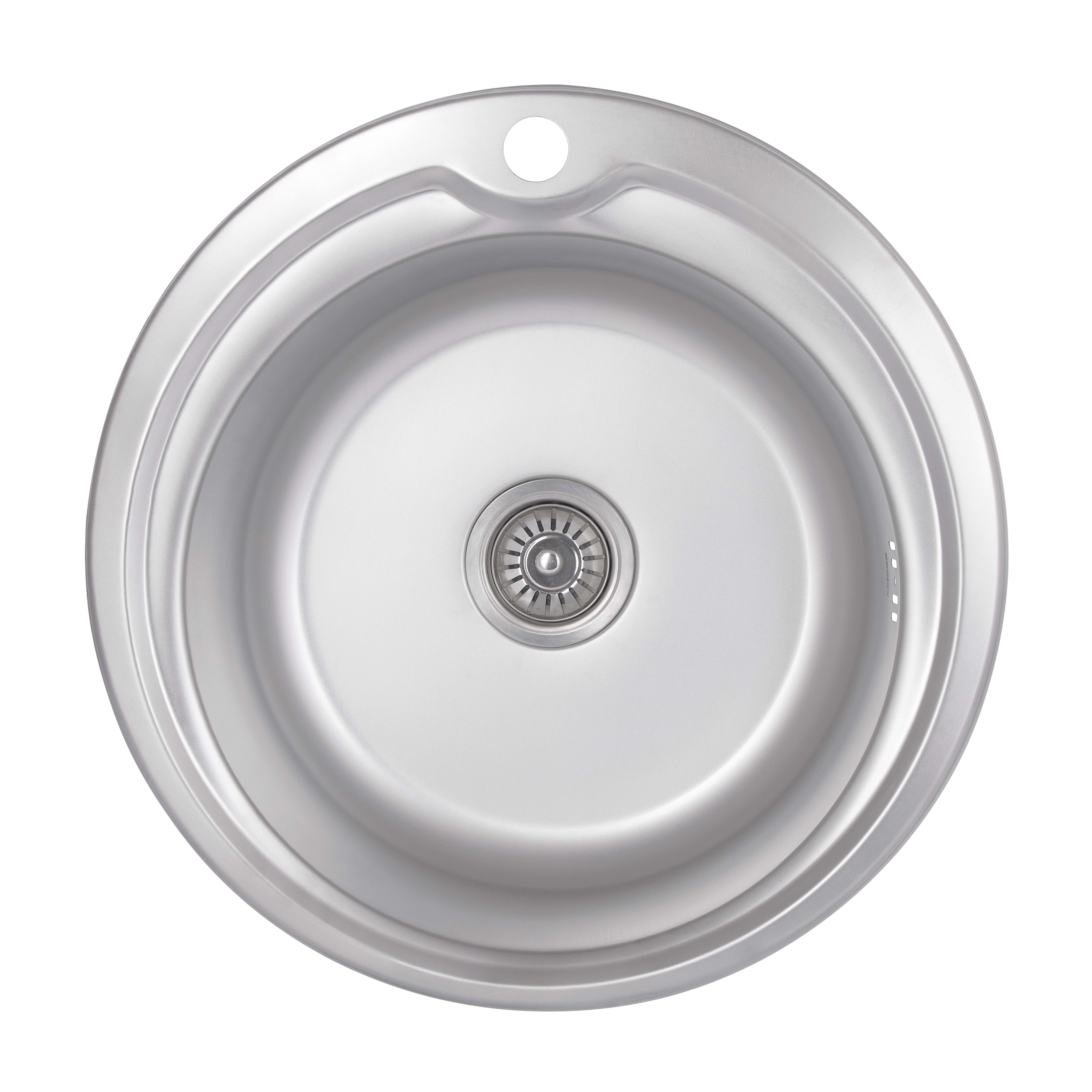 Мойка для кухни Brinex 510-D 0,8 мм Satin (BRIN510SAT08)