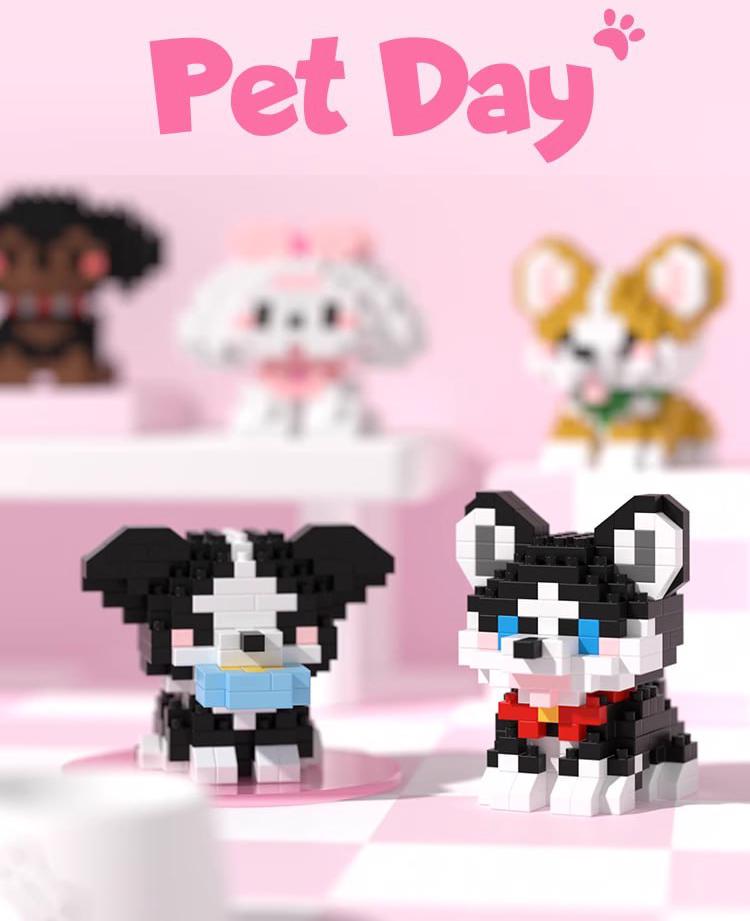 Конструктор из мини-блоков Набор Собачки Pet Day на 2013 деталей 9 шт. - фото 4 Конструктор из мини-блоков Набор Собачки Pet Day на 2013 деталей 9 шт. - фото 4