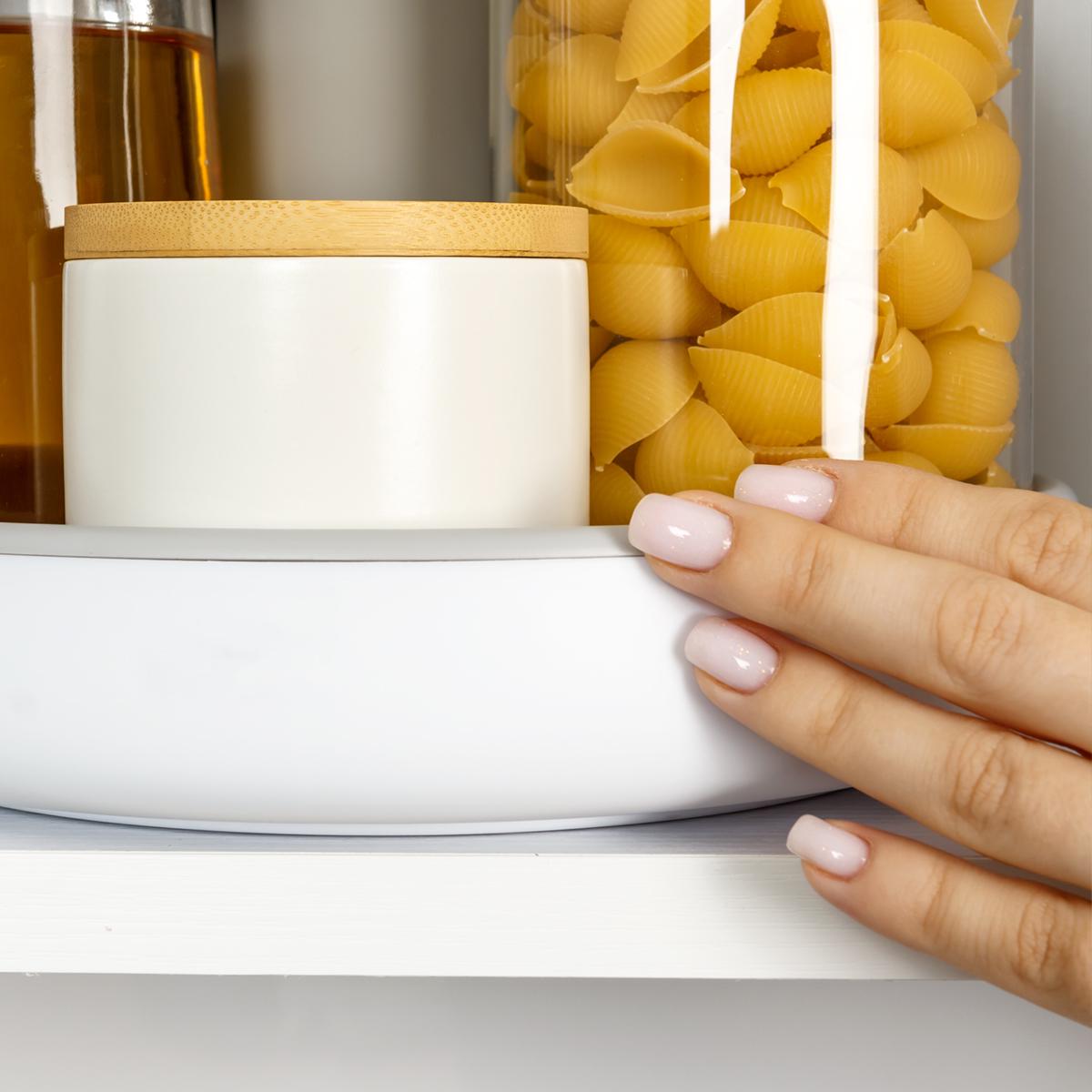 Подставка вращающаяся МВМ MY HOME 360° Белый/Серый (KP-11 S WHITE/GRAY) - фото 11 Подставка вращающаяся МВМ MY HOME 360° Белый/Серый (KP-11 S WHITE/GRAY) - фото 11