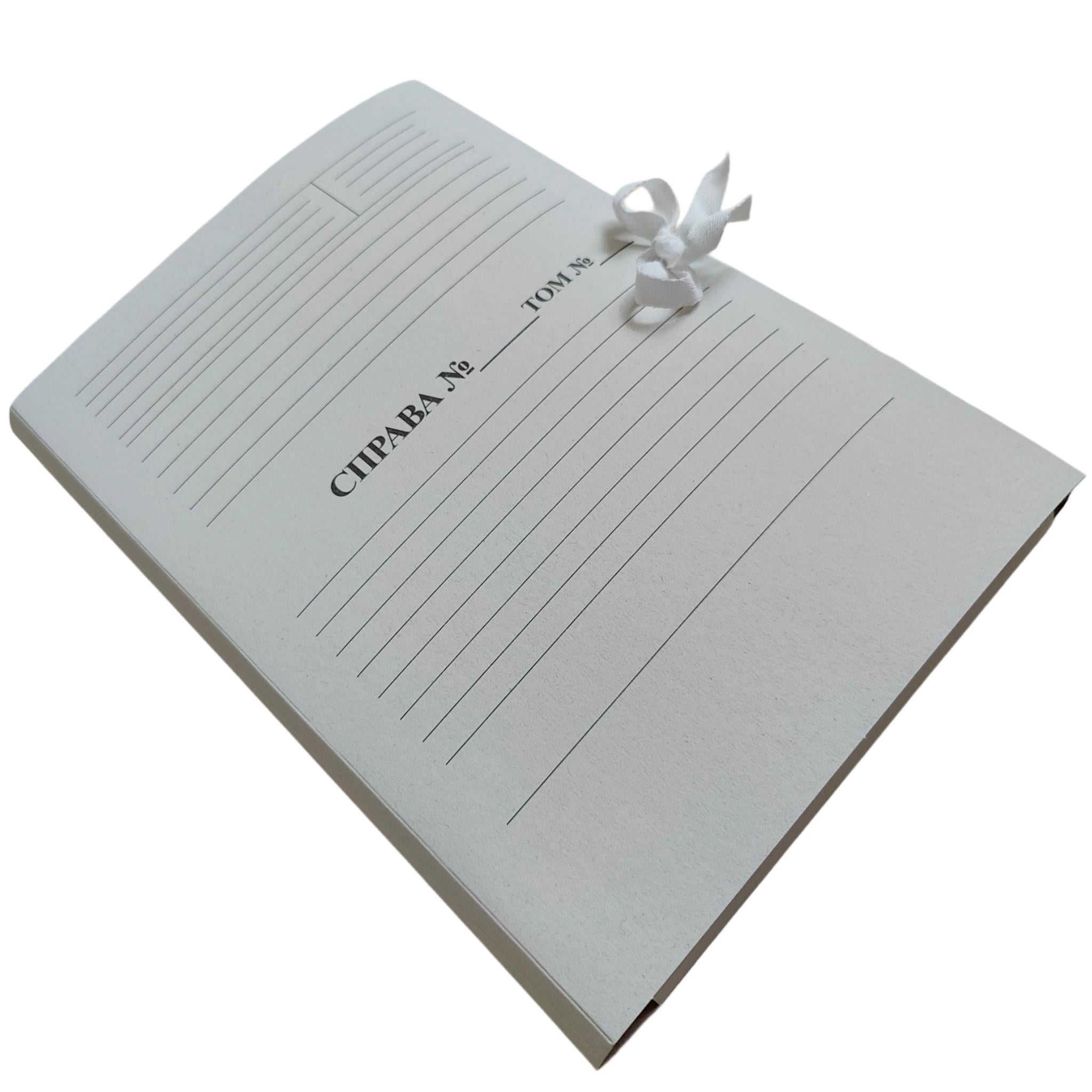 Папка архивная UTEC-PACK Дело/Том с титульным листом 215х310 мм на завязках корешок 0,7-2,5 см 50 шт. (P-А4-Т/S-ВК-07-25-50-1)