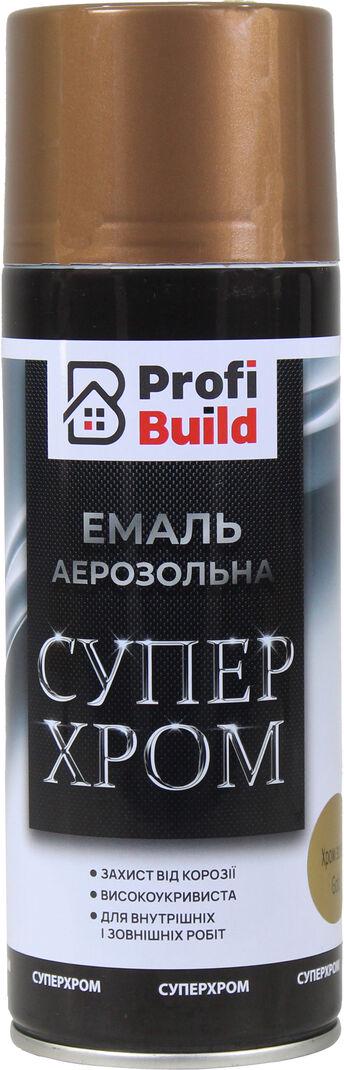 Краска-спрей Profi Build Золотой хром 400 мл.