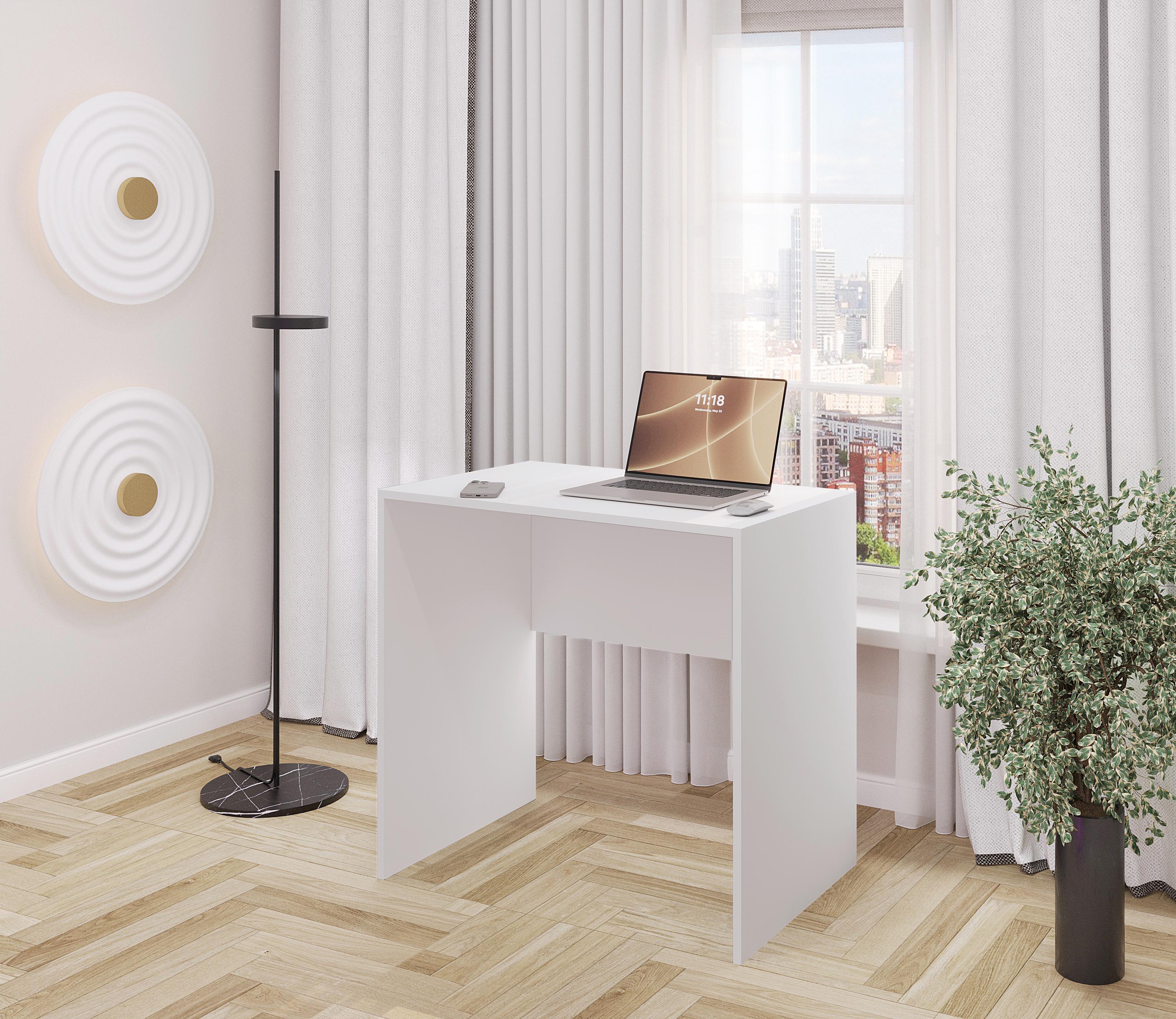 Письмовий стіл S-23 800x760x500 мм Білий (sr25-s23-white)