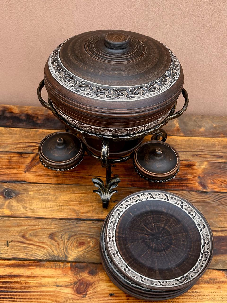 Набір посуду із червоної глини Етно (2488876197)