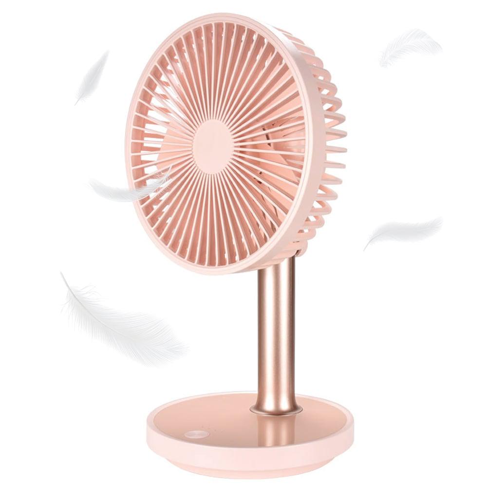 Вентилятор настольный Losso LJQ-117 аккумуляторный с LED-подсветкой Бежевый (234143755)