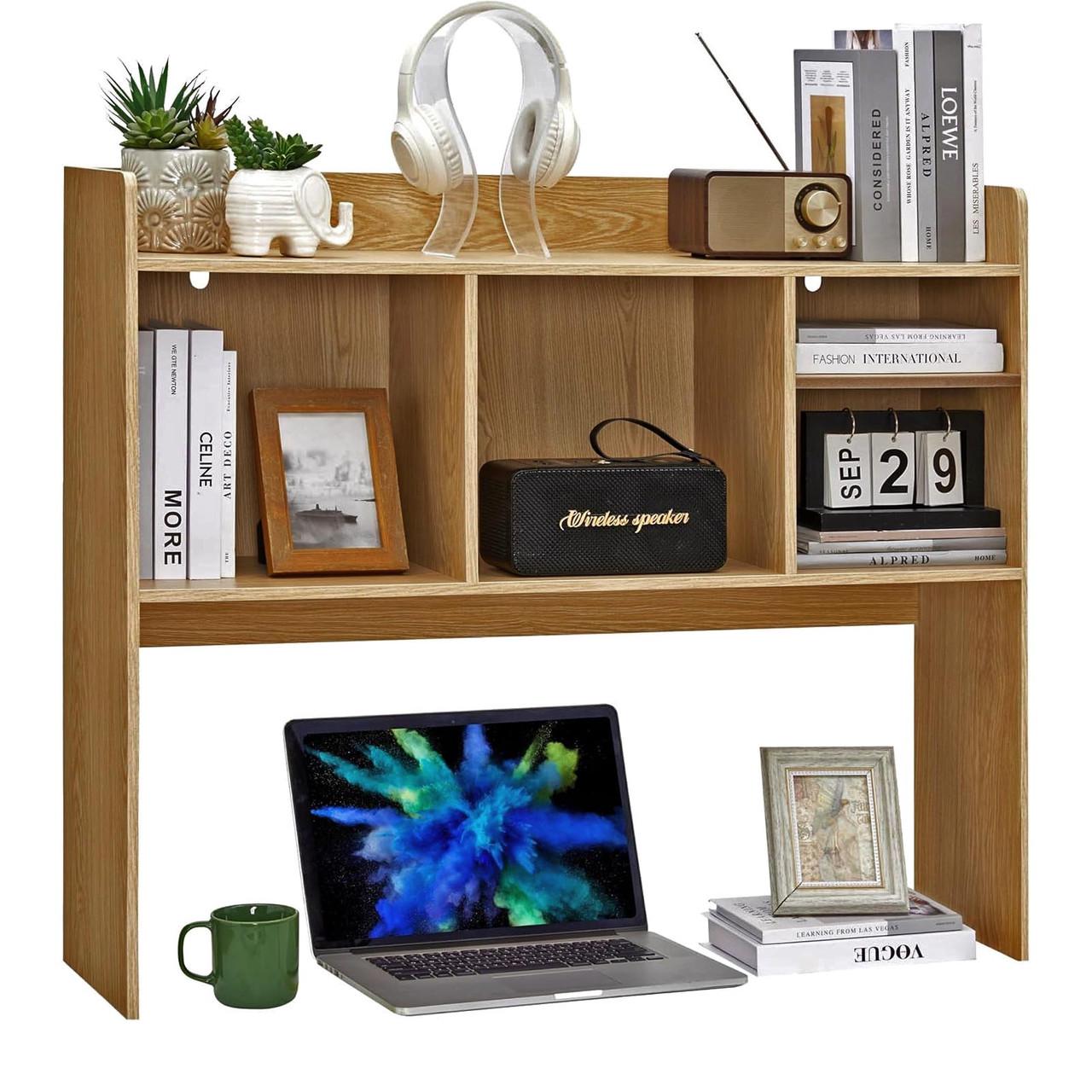 Полка-надстройка настольная из дерева Нерас сиена (АКД-001305)