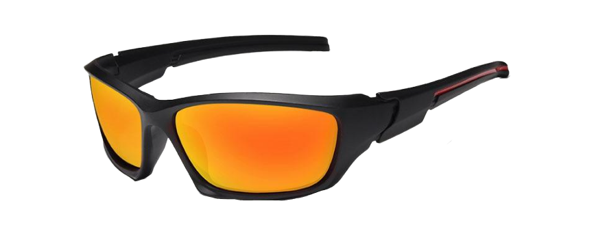 Мужские солнцезащитные очки для водителей KINGSEVEN DESIGN S768 Спорт с поляризованными линзами Золотой/Красный