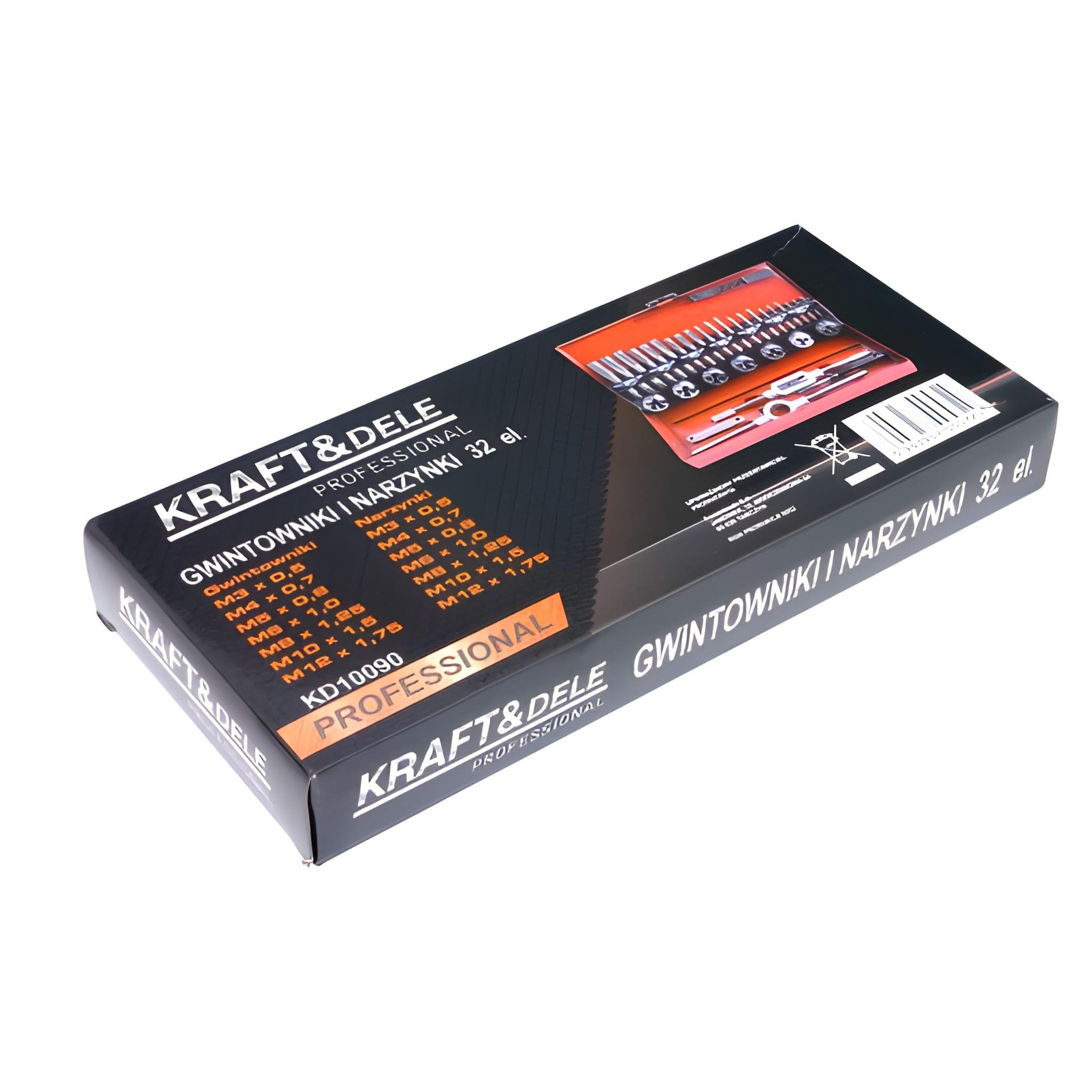 Набір мітчиків та плашок для різьблення Kraft&Dele KD10090 32 ел. (2255054841) - фото 8 Набір мітчиків та плашок для різьблення Kraft&Dele KD10090 32 ел. (2255054841) - фото 8