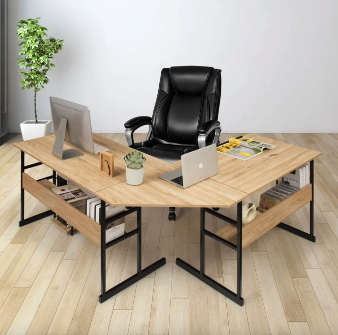 Компьютерный стол Costway Fulton с регулируемой панелью Loft (4804) - фото 6