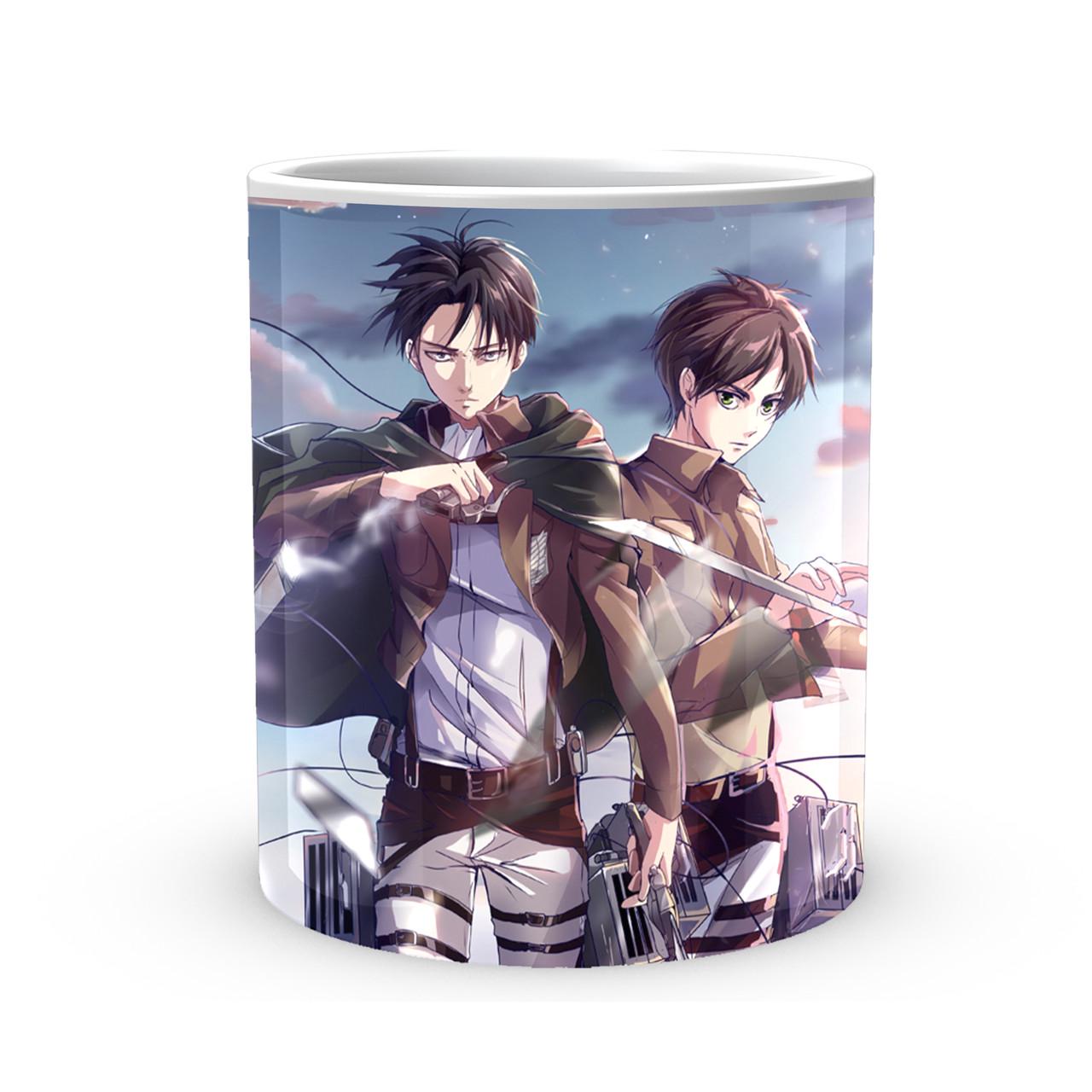 Чашка Geekland Attack on Titan Леви Аккерман и Эрен Йегер (AT.02.62) - фото 3