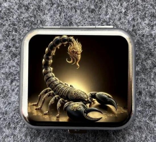 Міні-попільничка Скорпіон з нержавіючої сталі (Код1675)