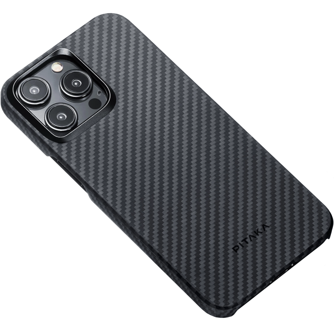 Чохол накладка Pitaka MagEZ Case 4 Twill 1500D for iPhone 15 Pro Max, Black/Grey (KI1501PM) - фото 5