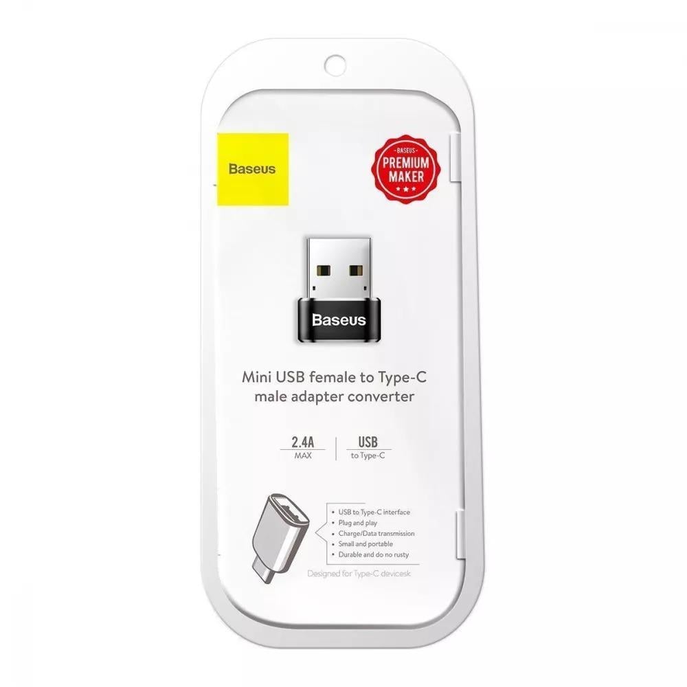 Перехідник BASEUS Type-C to USB Black