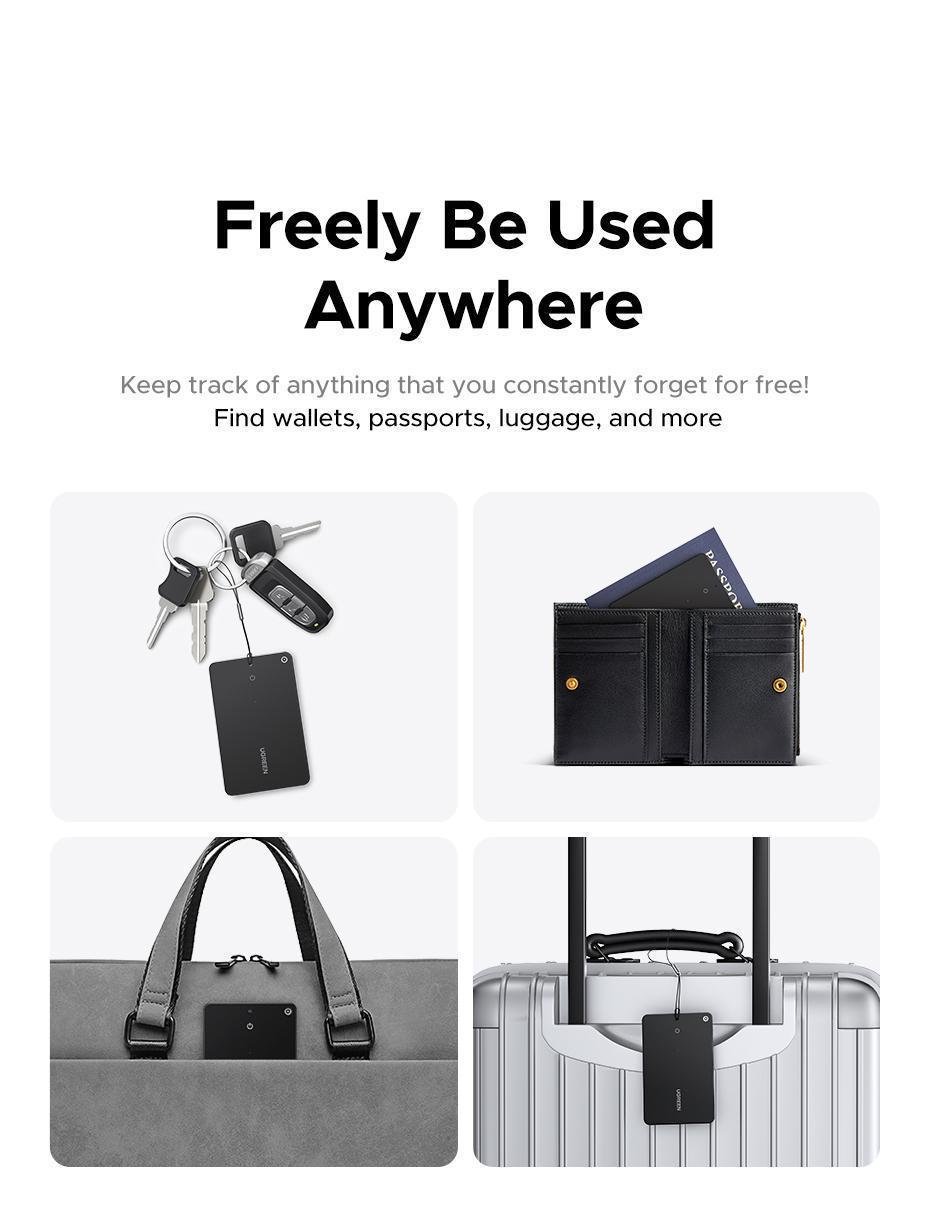 Трекер смарт Ugreen 1.7 мм 12 IP68 Чорний (45298) - фото 14 Трекер смарт Ugreen 1.7 мм 12 IP68 Чорний (45298) - фото 14