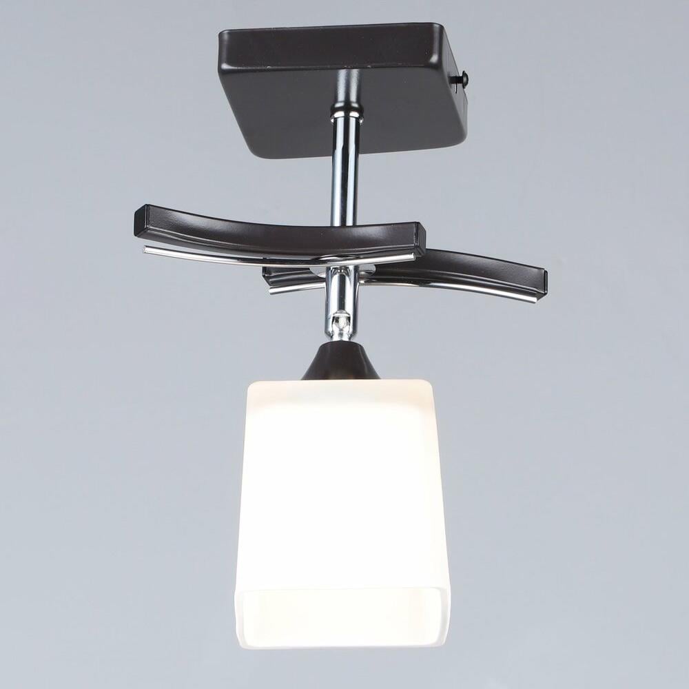 Люстра потолочная Lighthouse SRS-18311/1P BK+CH Черный/Хром/Белый (112001)