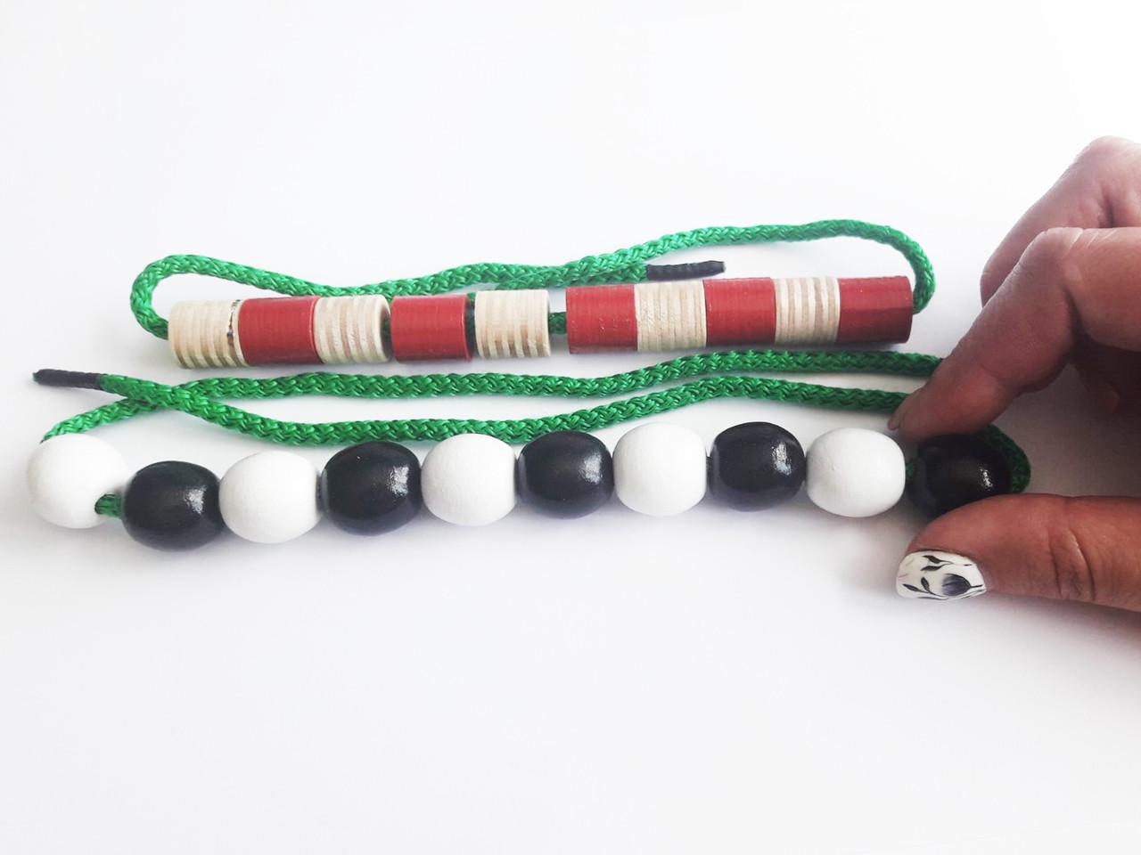 Шнуровка HEGA Бусы/Набор для счета в деревянной коробке (57) - фото 2 Шнуровка HEGA Бусы/Набор для счета в деревянной коробке (57) - фото 2