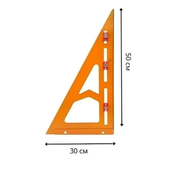 Угольник строительный для измерения и разметки под сверление отверстий 50 см (AN00161) - фото 10 Угольник строительный для измерения и разметки под сверление отверстий 50 см (AN00161) - фото 10