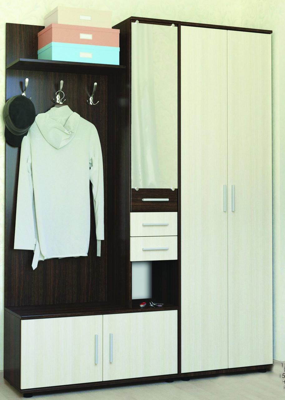 Передпокій Рів'єра з шафою ШП-1 Венге/Дуб молочний (е-20313) Передпокій Рів'єра з шафою ШП-1 Венге/Дуб молочний (е-20313)