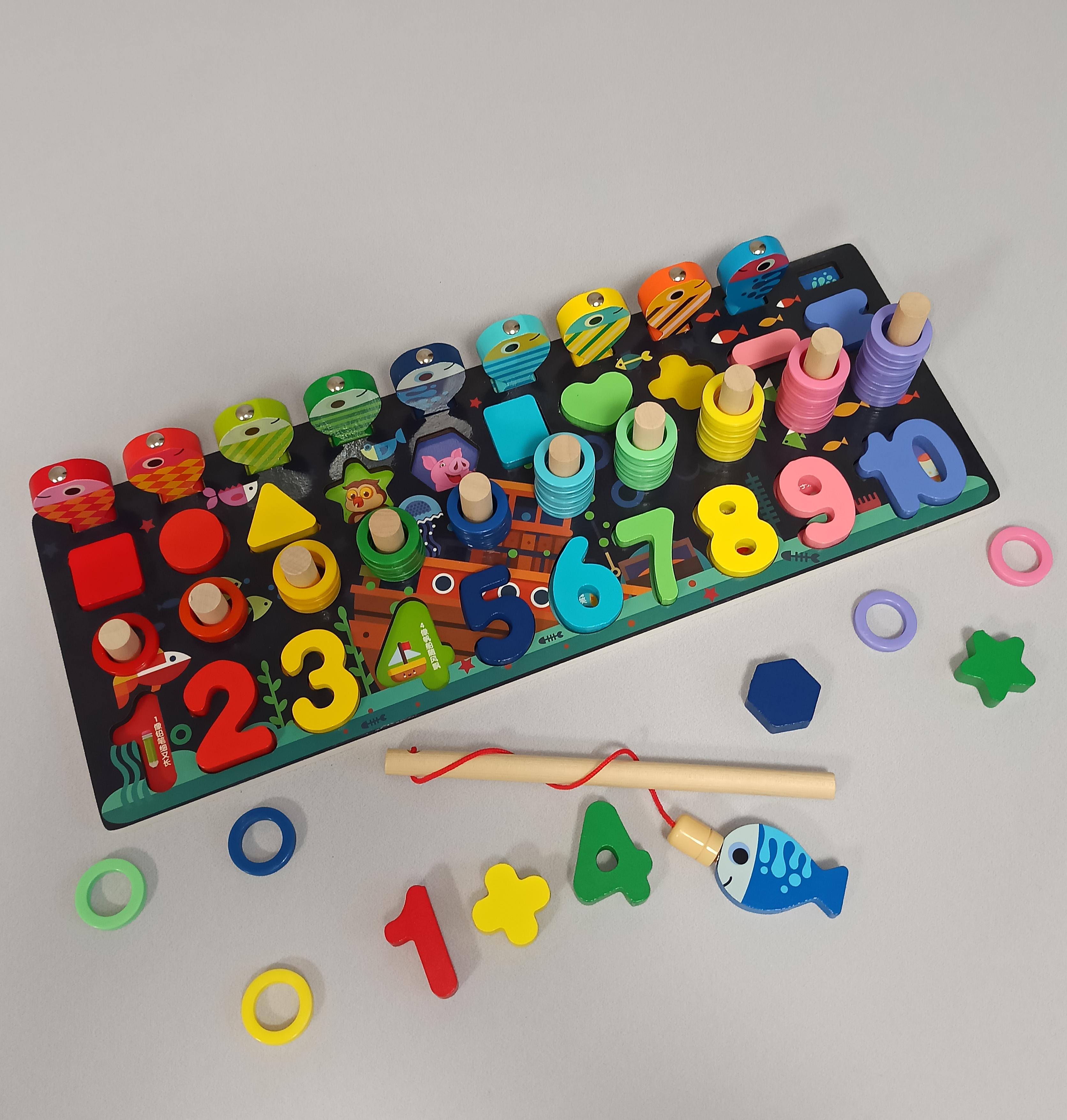 Дерев'яна дошка логічна TREE TOYS розвиваюча гра магнітна риболовля (MD2772) - фото 4 Дерев'яна дошка логічна TREE TOYS розвиваюча гра магнітна риболовля (MD2772) - фото 4