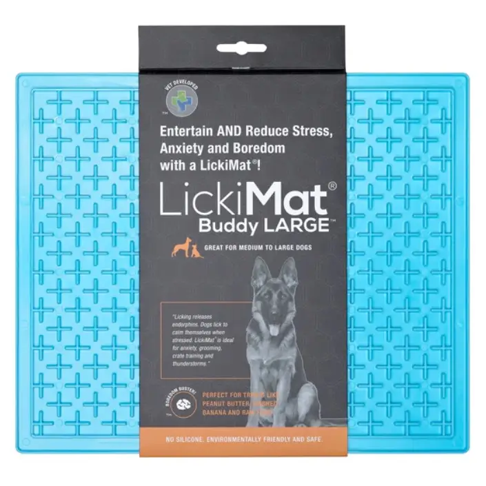 Коврик для лакомства Голубой LickiMat BuddyxLarge 30х25 см
